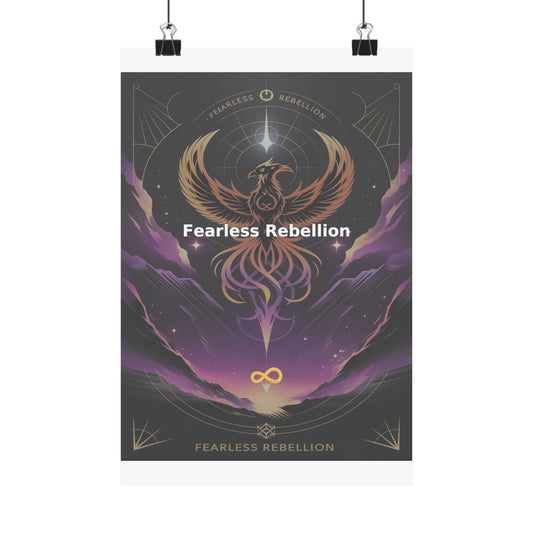 Fearless Rebellion - Matte Vertical Posters