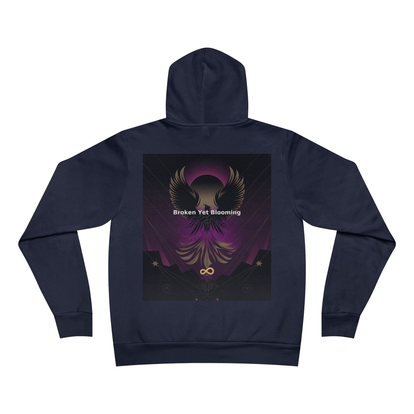 Broken Yet Blooming - Unisex Sponge Fleece Pullover Hoodie