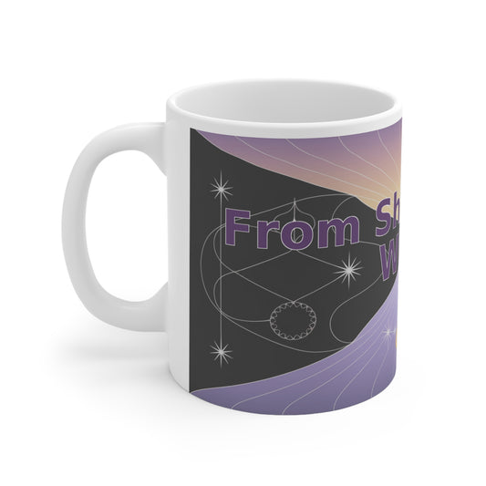 From Shattered to Whole - White Ceramic Mug, 11oz