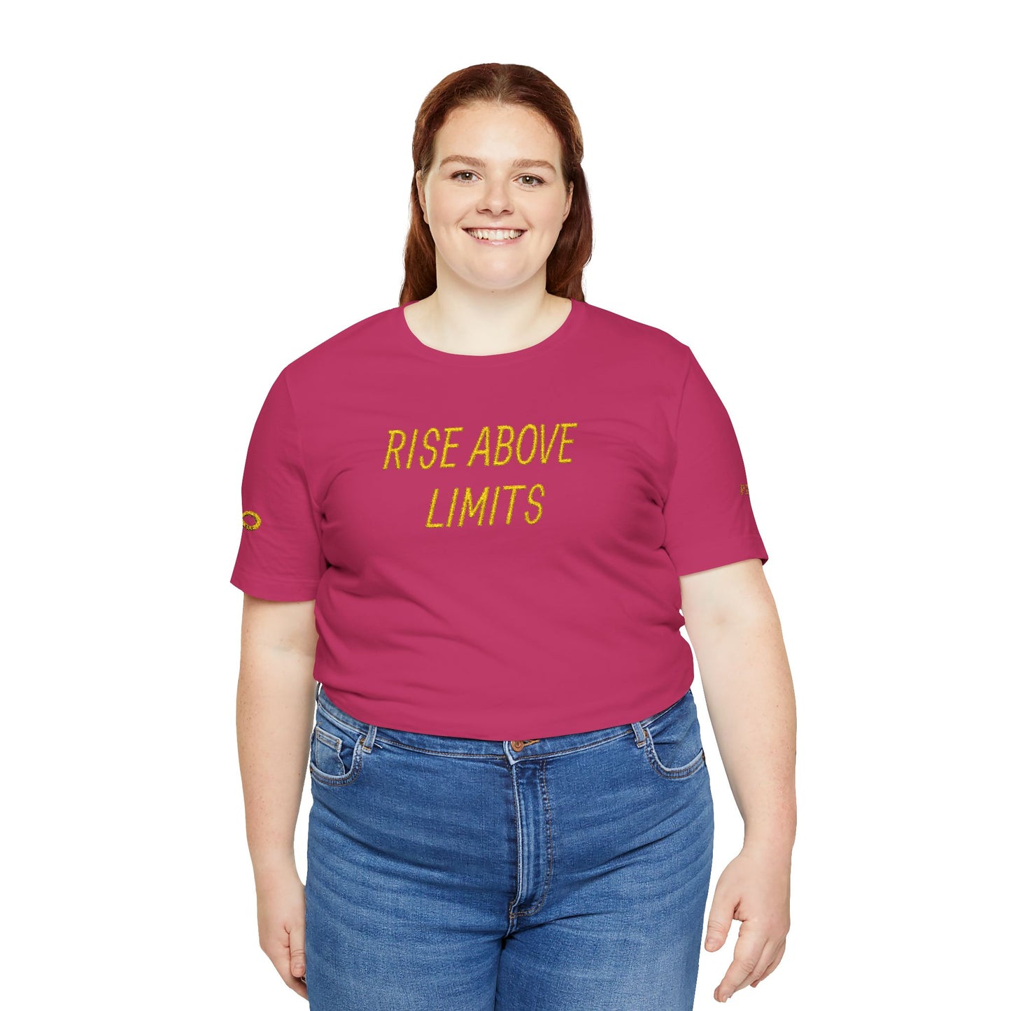 Motivational Quote Tee: Rise Above Limits, Unisex T-Shirt, Inspirational Shirt, Fitness Wear, Gift for Dreamers
