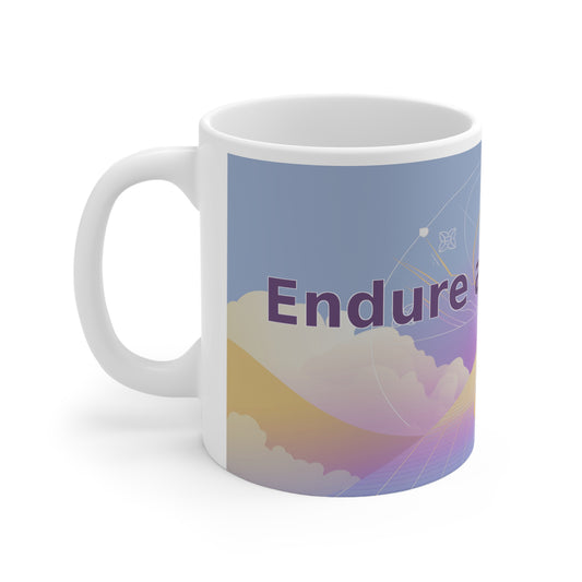 Endure and Evolve - White Ceramic Mug, 11oz