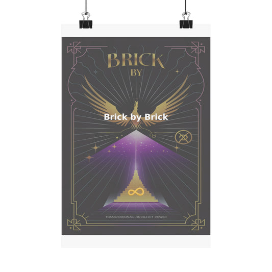 Brick by Brick - Matte Vertical Posters