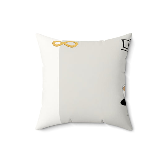 Korean Line - 진짜 (Jinjja) - Faux Suede Square Pillow