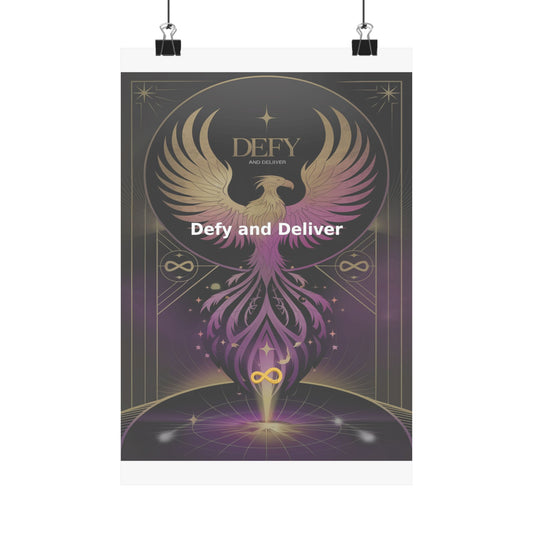 Defy and Deliver - Matte Vertical Posters
