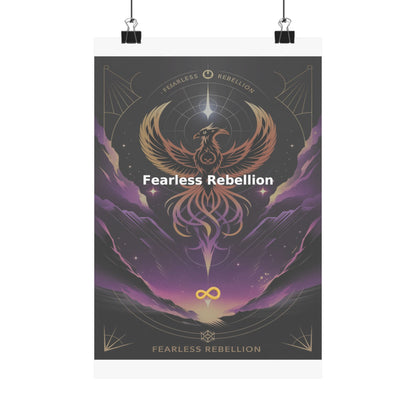 Fearless Rebellion - Matte Vertical Posters