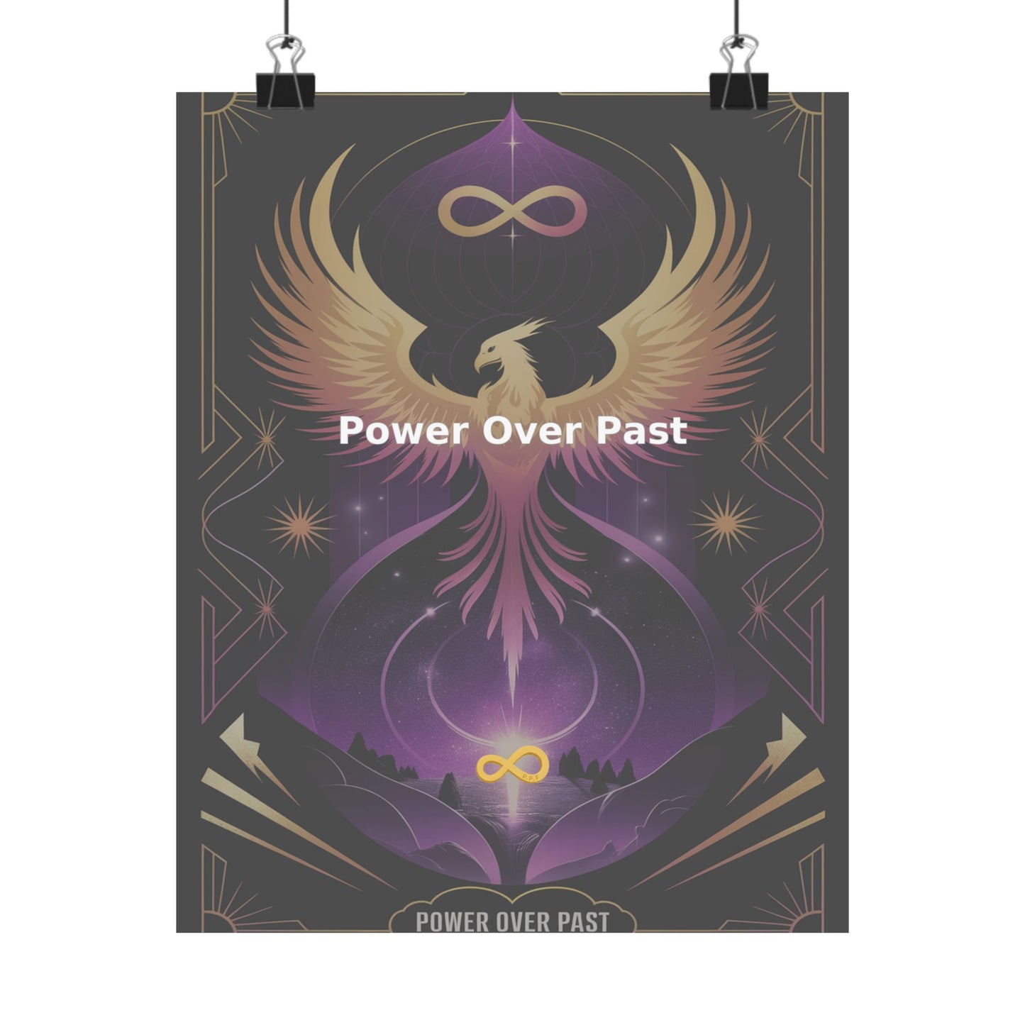 Power Over Past - Matte Vertical Posters