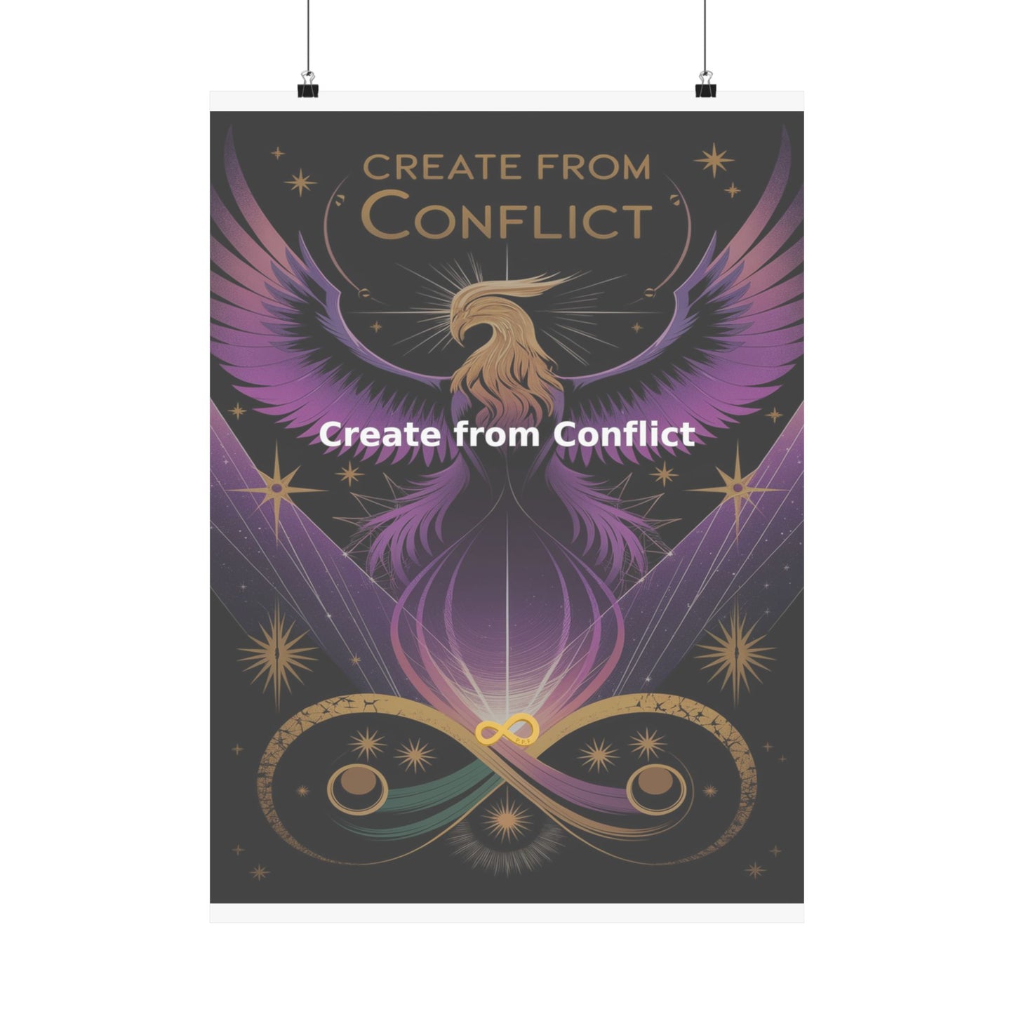 Create from Conflict - Matte Vertical Posters