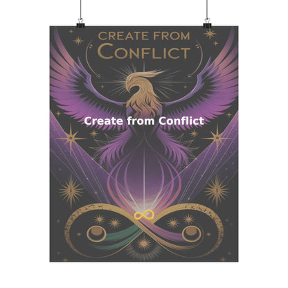 Create from Conflict - Matte Vertical Posters