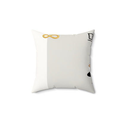 Korean Line - 진짜 (Jinjja) - Faux Suede Square Pillow