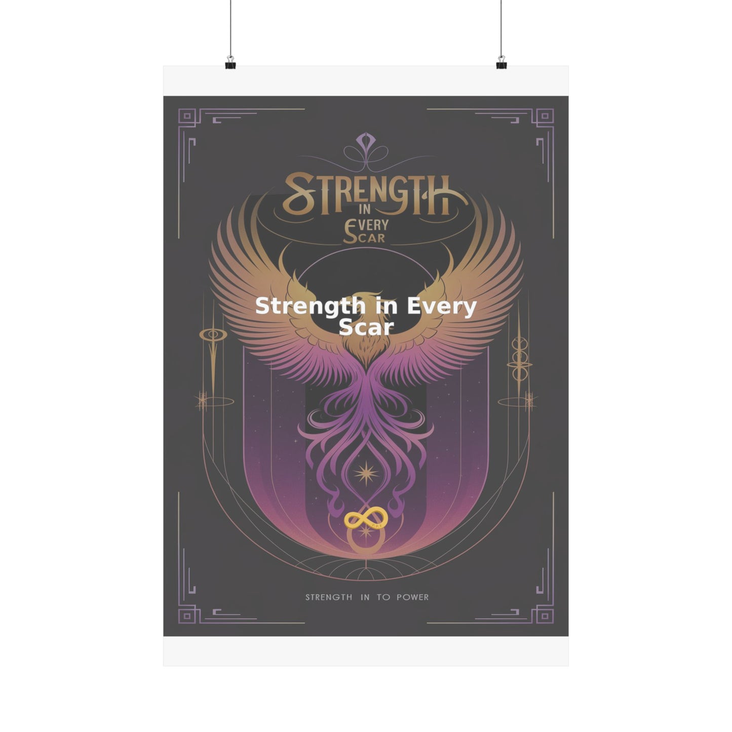 Strength in Every Scar - Matte Vertical Posters