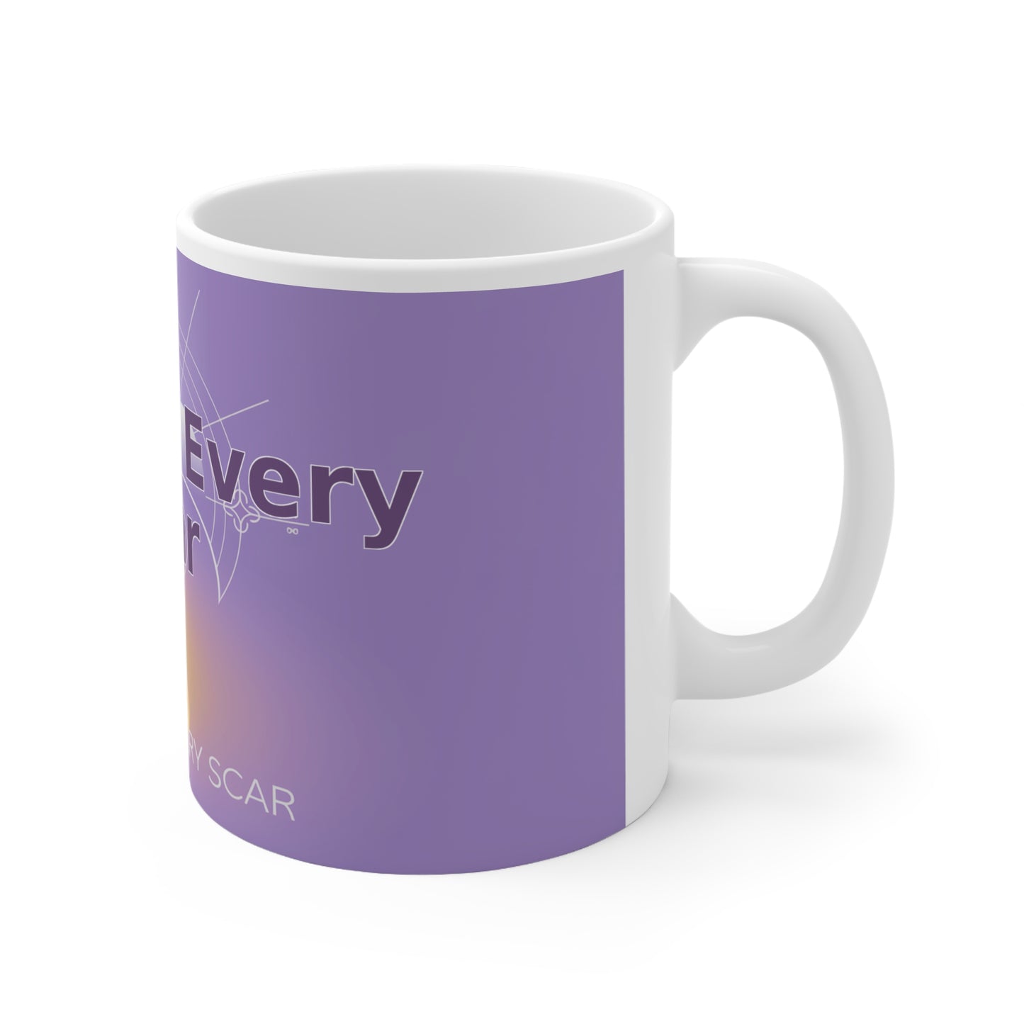 Hope in Every Scar - White Ceramic Mug, 11oz