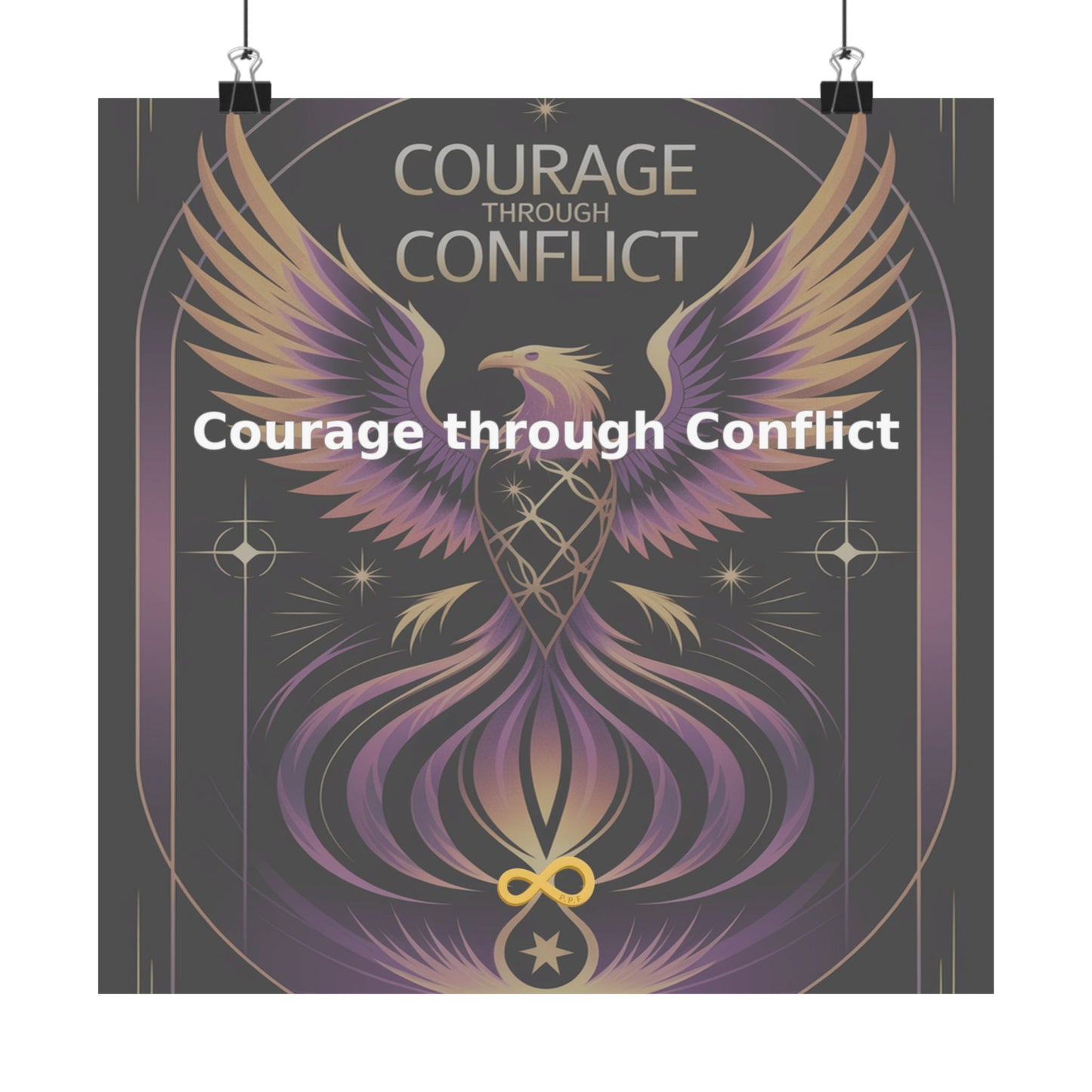 Courage through Conflict - Matte Vertical Posters