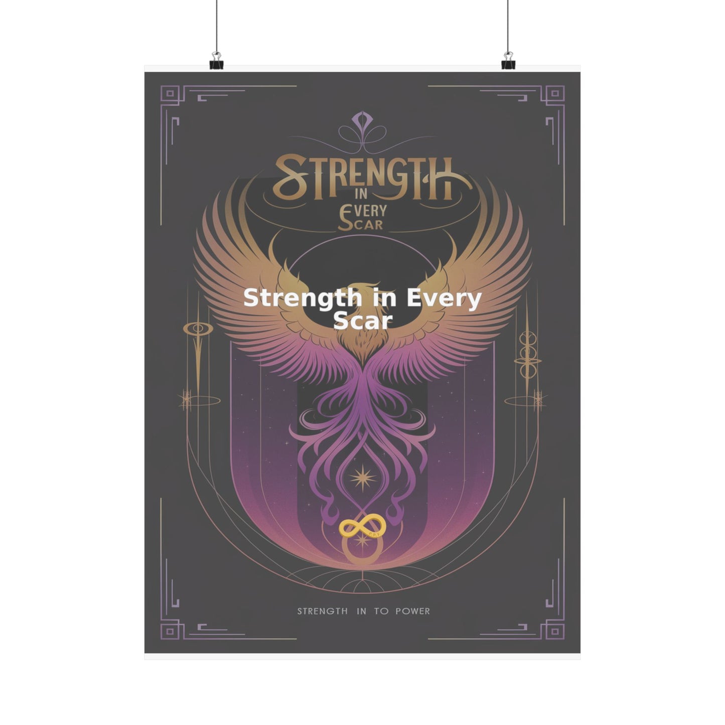 Strength in Every Scar - Matte Vertical Posters