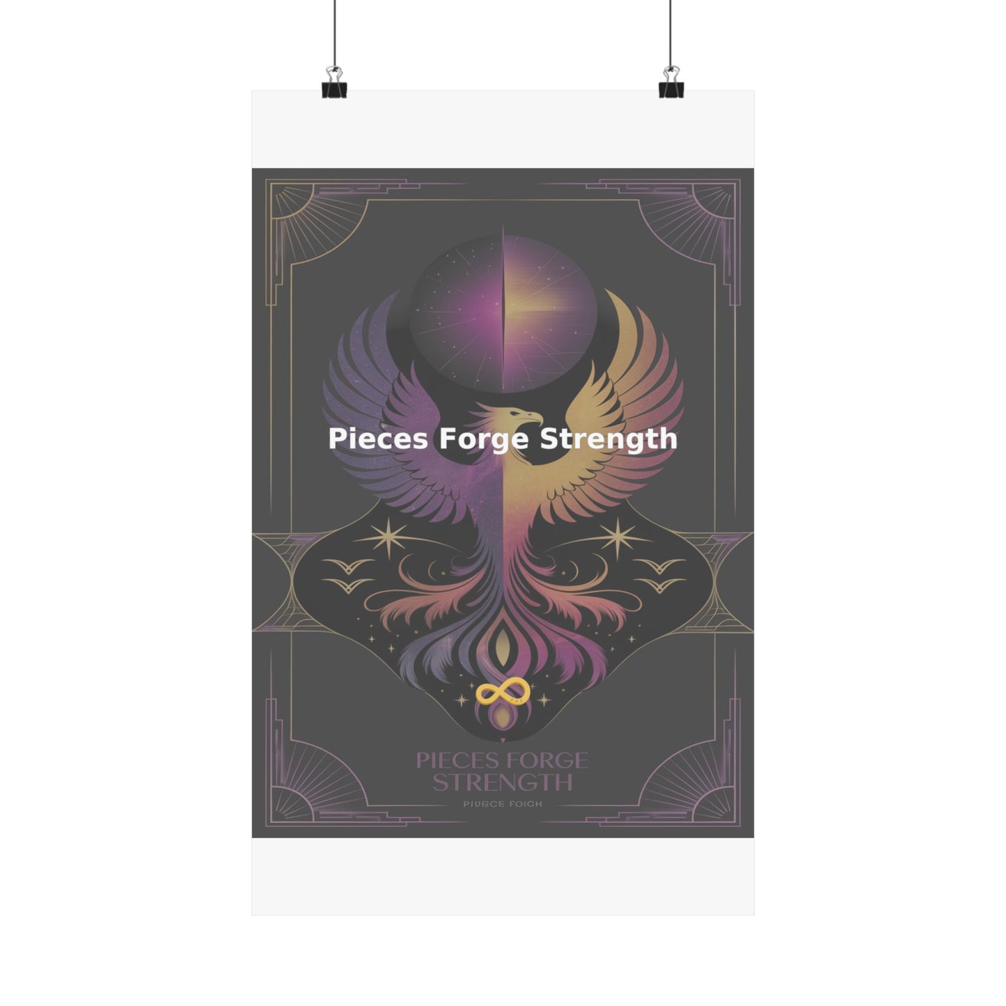Pieces Forge Strength - Matte Vertical Posters