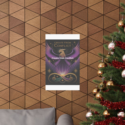 Create from Conflict - Matte Vertical Posters