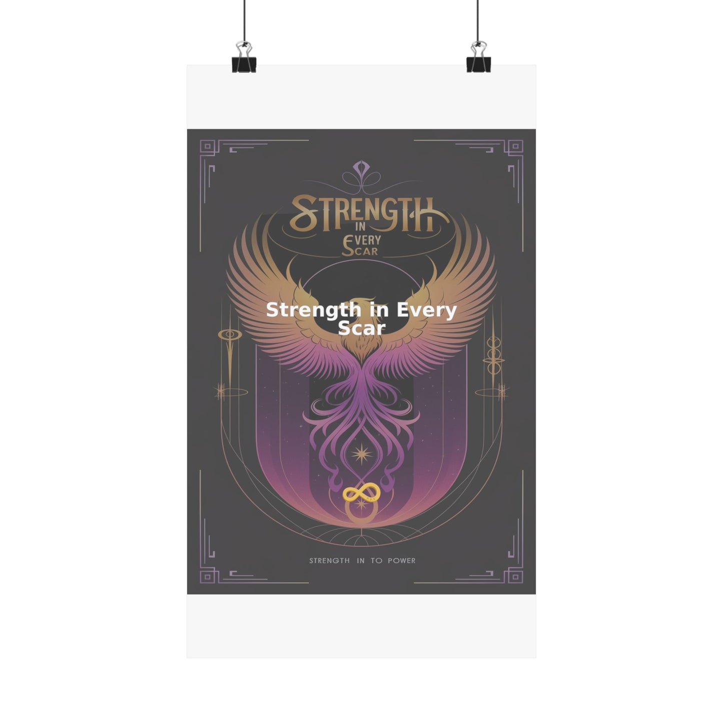 Strength in Every Scar - Matte Vertical Posters