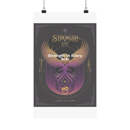 Strength in Every Scar - Matte Vertical Posters