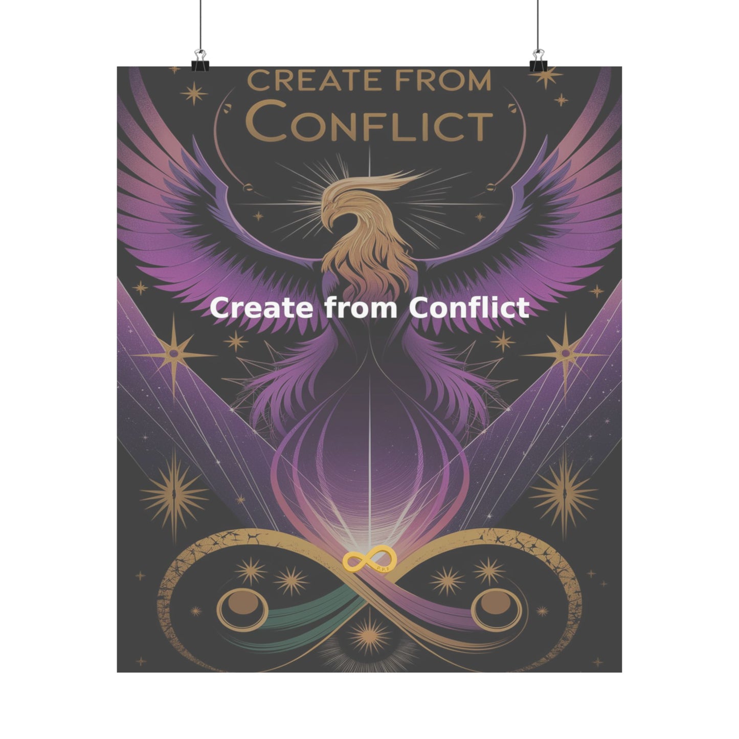 Create from Conflict - Matte Vertical Posters