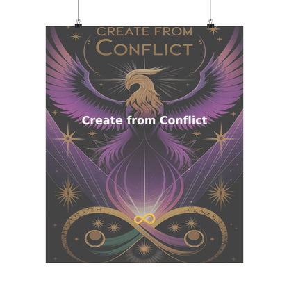 Create from Conflict - Matte Vertical Posters