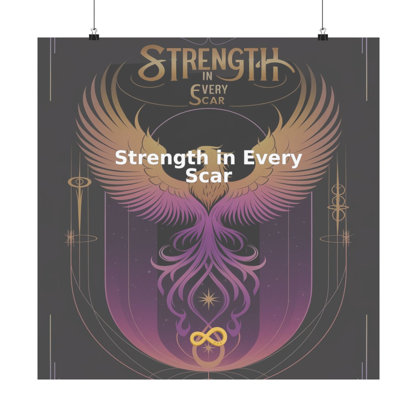 Strength in Every Scar - Matte Vertical Posters
