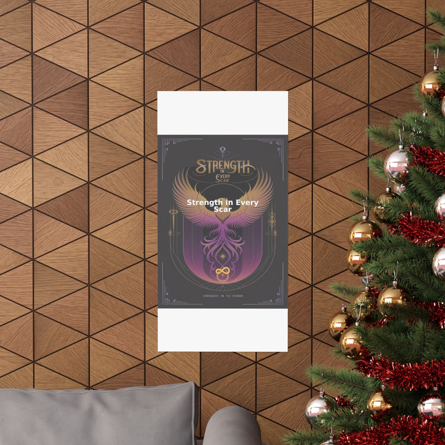 Strength in Every Scar - Matte Vertical Posters