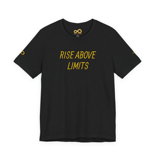 Motivational Quote Tee: Rise Above Limits, Unisex T-Shirt, Inspirational Shirt, Fitness Wear, Gift for Dreamers