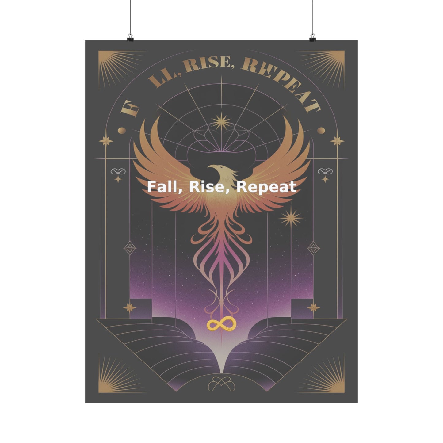Fall, Rise, Repeat - Matte Vertical Posters