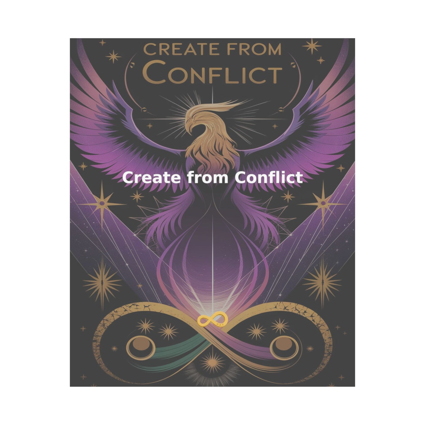Create from Conflict - Matte Vertical Posters