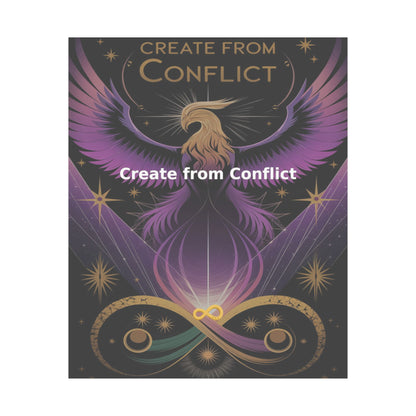 Create from Conflict - Matte Vertical Posters