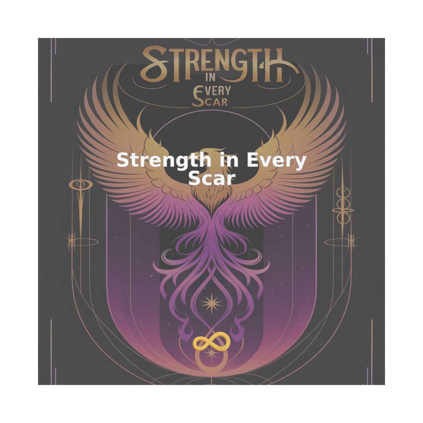 Strength in Every Scar - Matte Vertical Posters