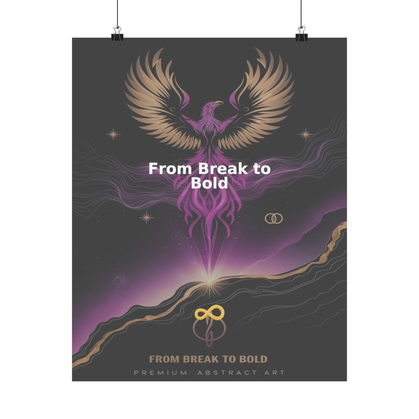 From Break to Bold - Matte Vertical Posters