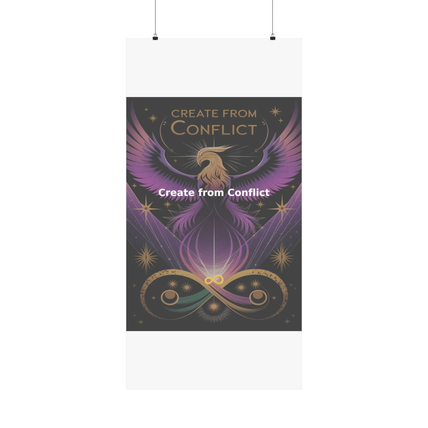 Create from Conflict - Matte Vertical Posters
