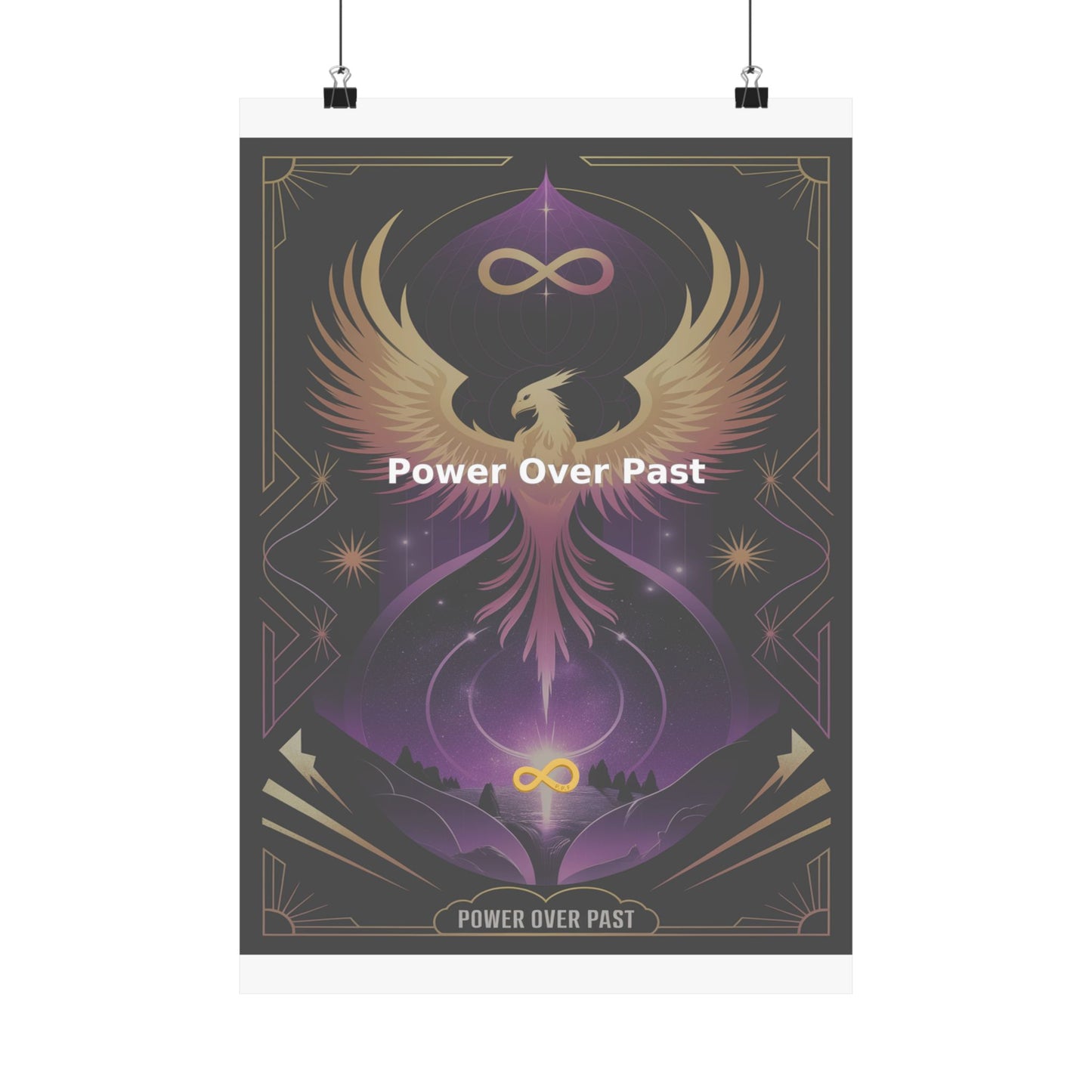 Power Over Past - Matte Vertical Posters