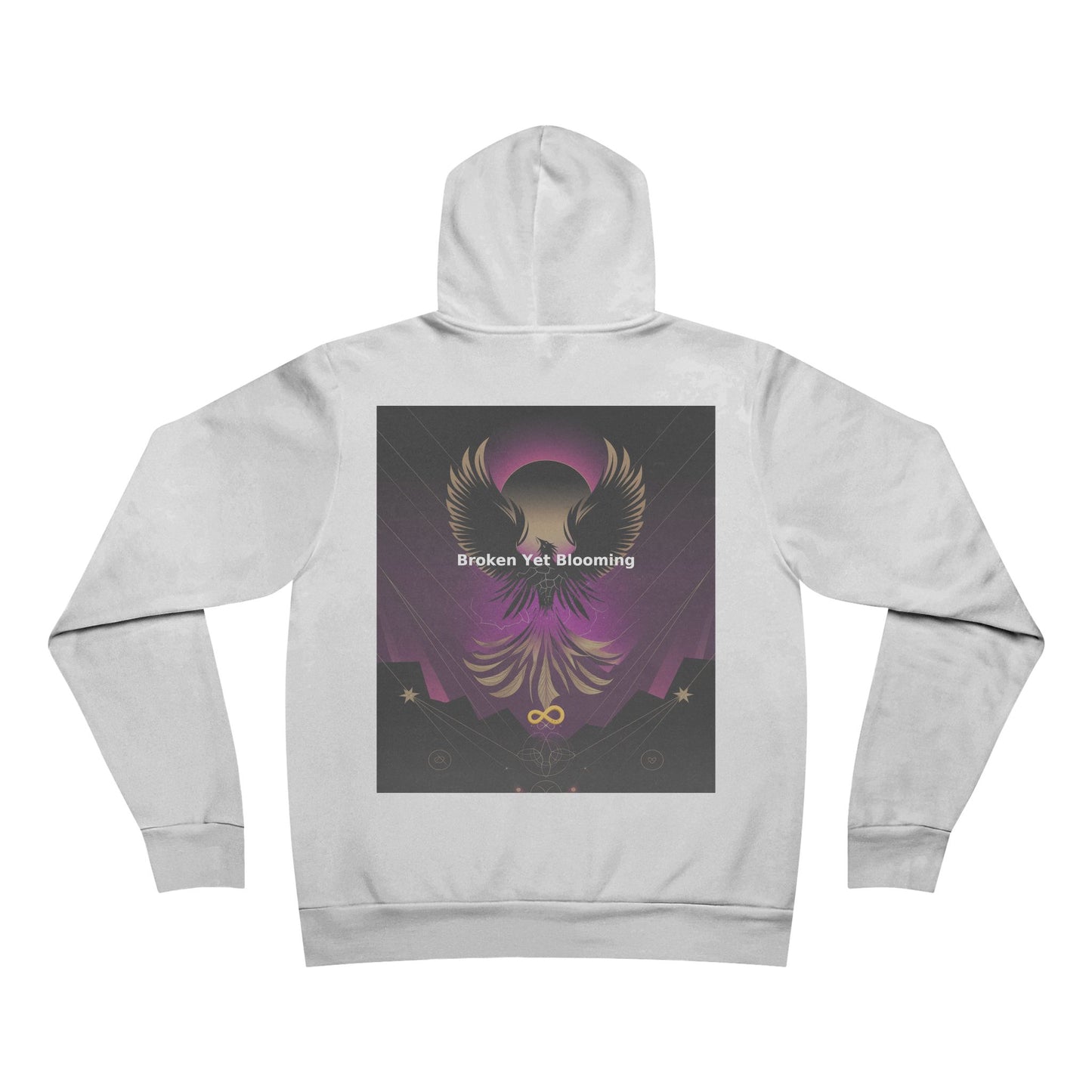 Broken Yet Blooming - Unisex Sponge Fleece Pullover Hoodie