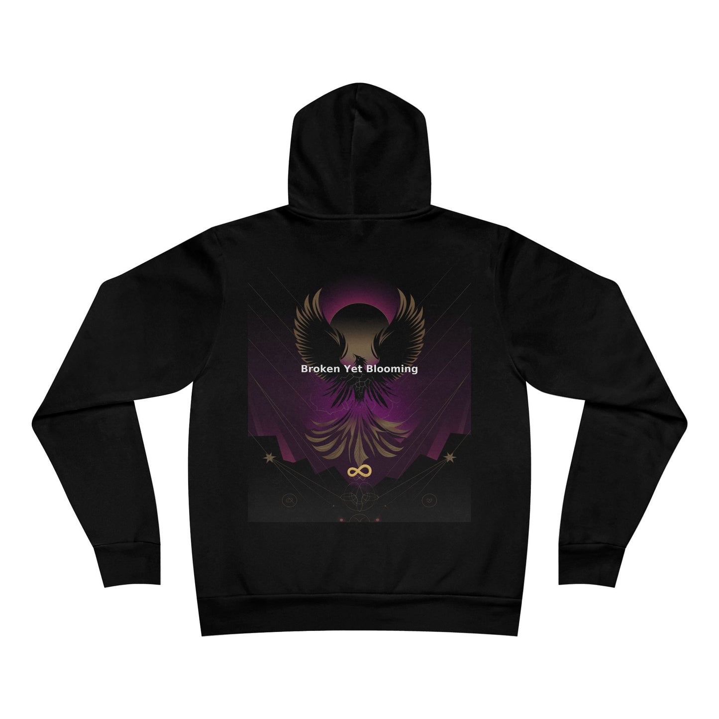 Broken Yet Blooming - Unisex Sponge Fleece Pullover Hoodie