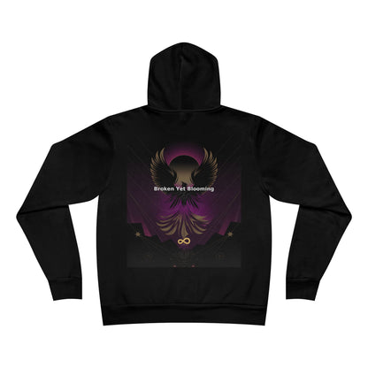 Broken Yet Blooming - Unisex Sponge Fleece Pullover Hoodie