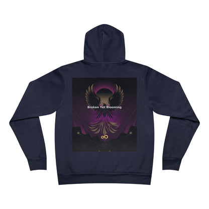 Broken Yet Blooming - Unisex Sponge Fleece Pullover Hoodie
