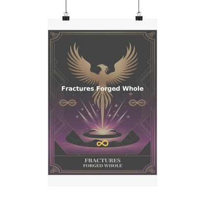 Fractures Forged Whole - Matte Vertical Posters