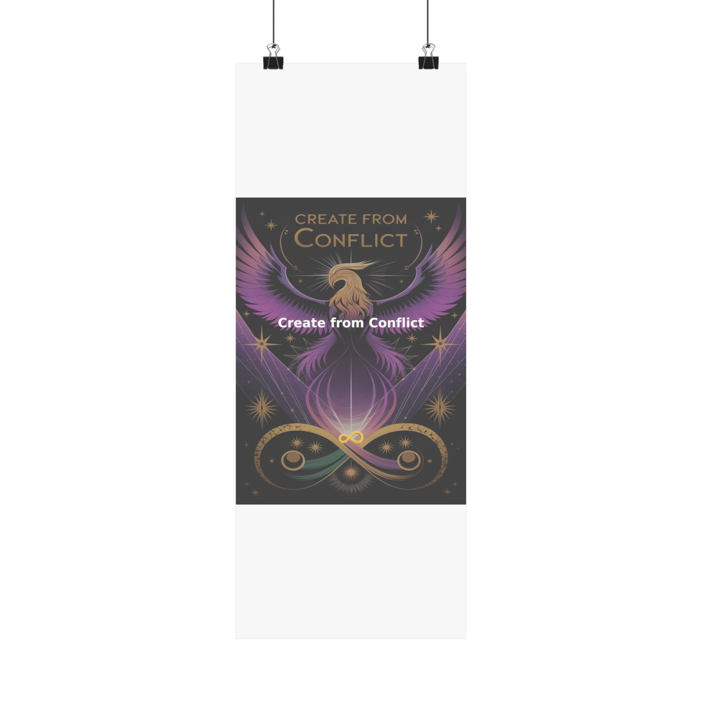 Create from Conflict - Matte Vertical Posters