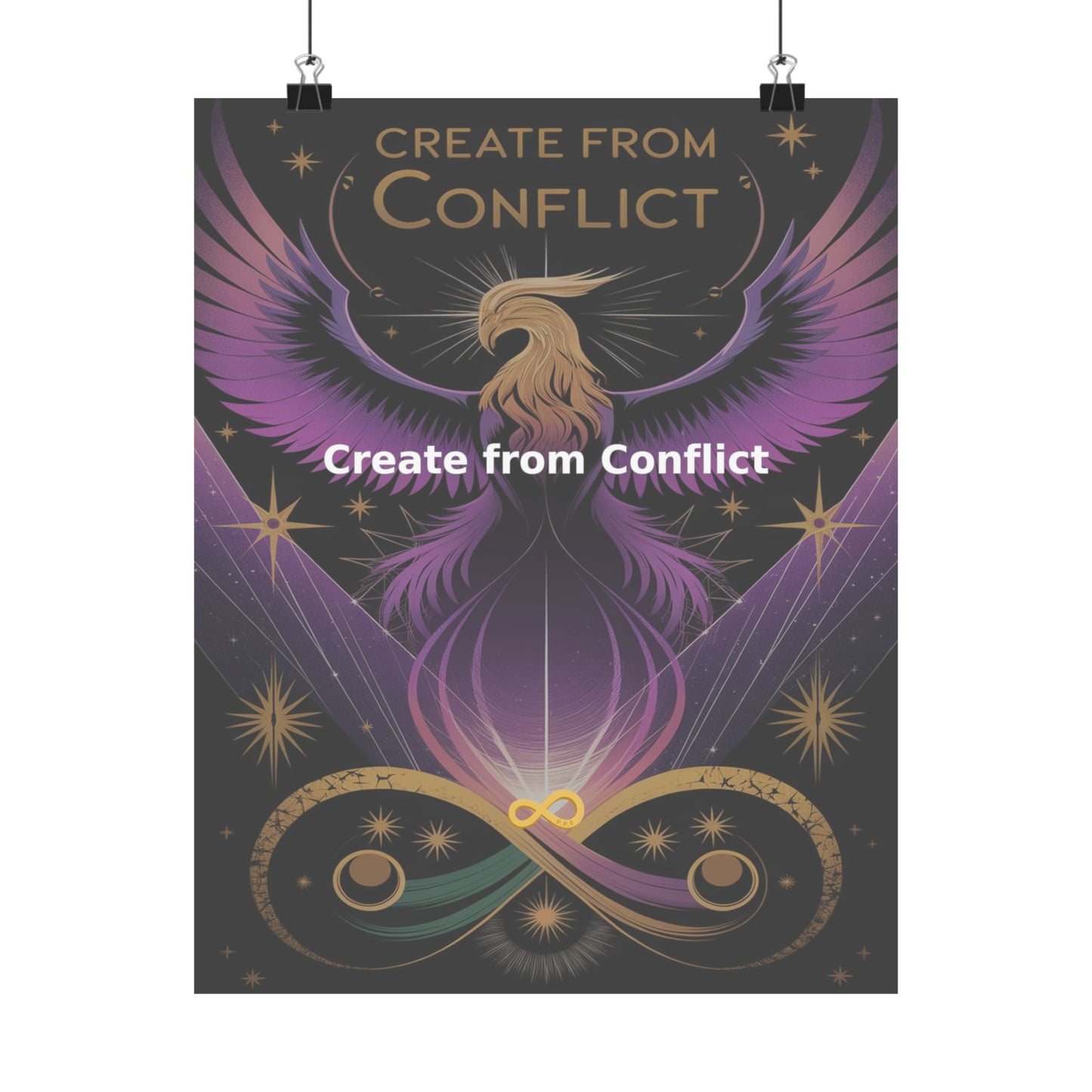 Create from Conflict - Matte Vertical Posters