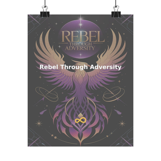 Rebel Through Adversity - Matte Vertical Posters