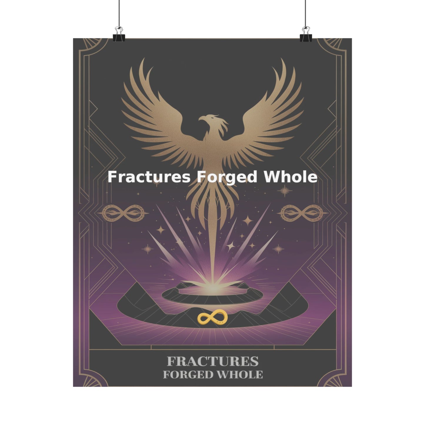 Fractures Forged Whole - Matte Vertical Posters