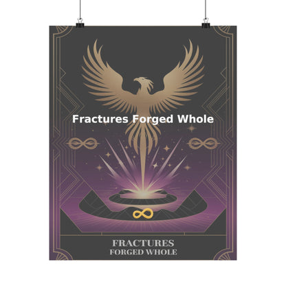 Fractures Forged Whole - Matte Vertical Posters