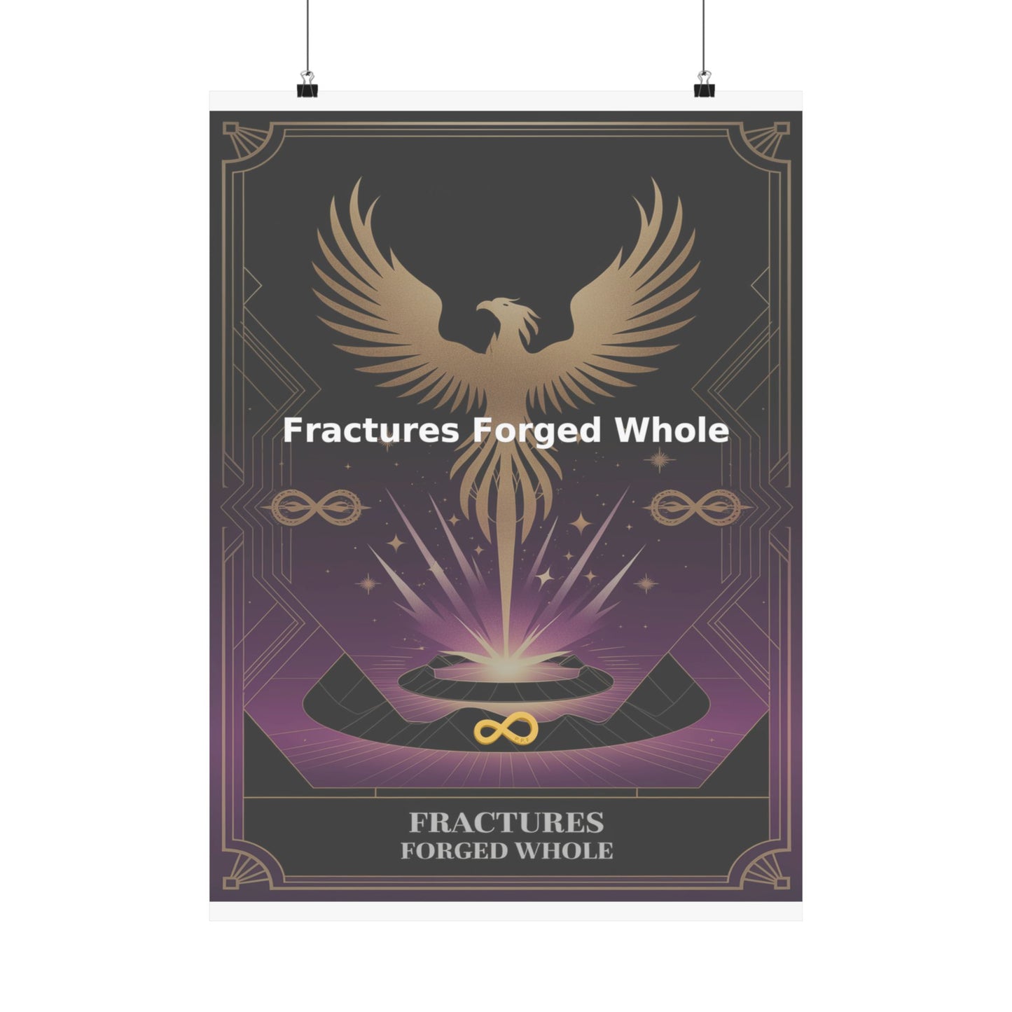 Fractures Forged Whole - Matte Vertical Posters