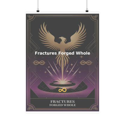 Fractures Forged Whole - Matte Vertical Posters