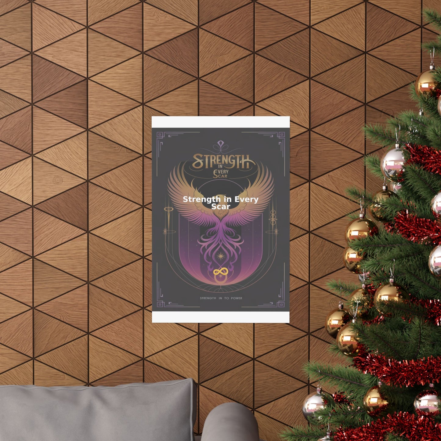 Strength in Every Scar - Matte Vertical Posters