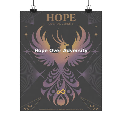 Hope Over Adversity - Matte Vertical Posters