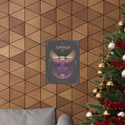 Strength in Every Scar - Matte Vertical Posters