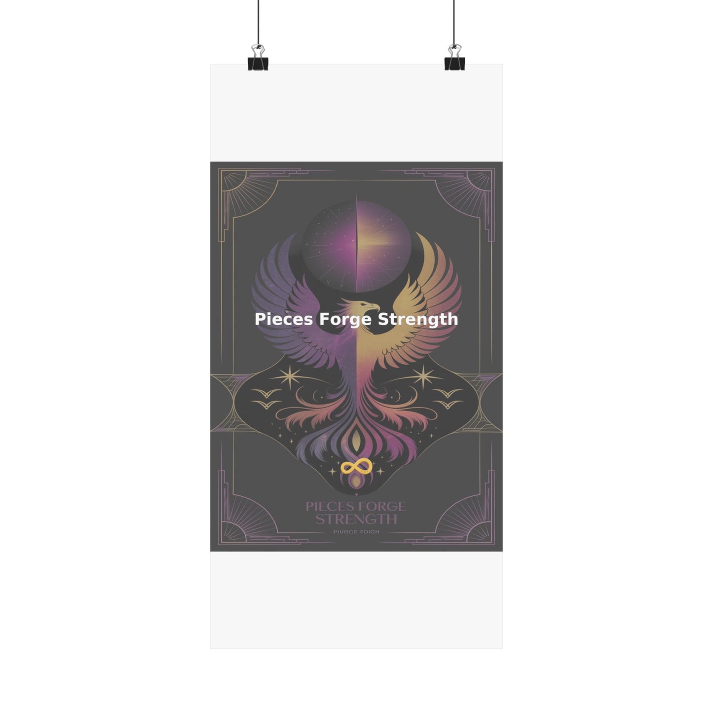 Pieces Forge Strength - Matte Vertical Posters