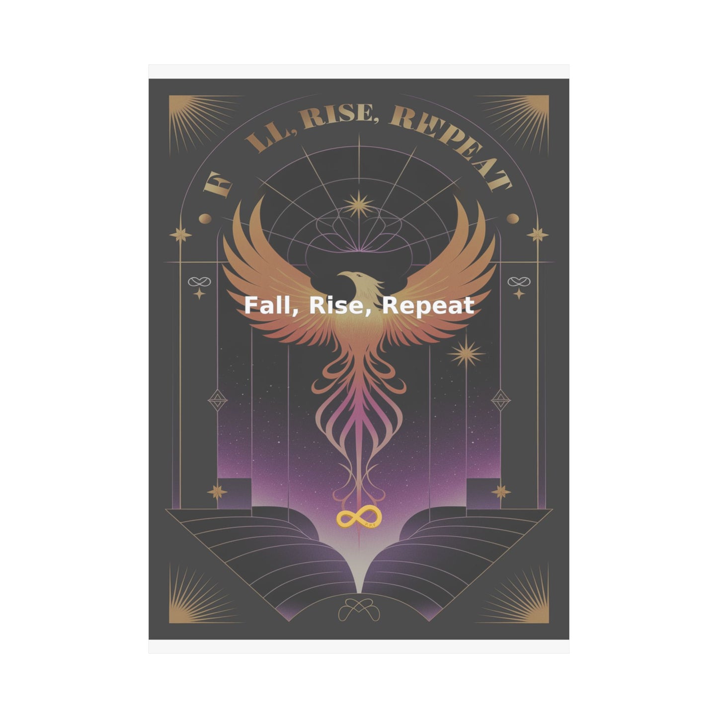 Fall, Rise, Repeat - Matte Vertical Posters